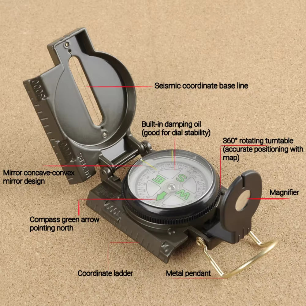 AeroWild™ Tactical Flip-Top Compass