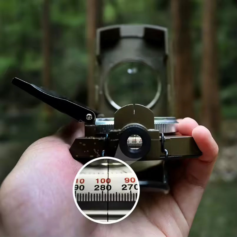 AeroWild™ Heavy-Duty Metal Geological Sighting Compass