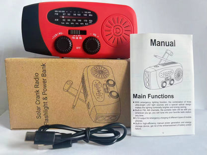 AeroWild™ Emergency Solar & Hand-Crank Weather Radio