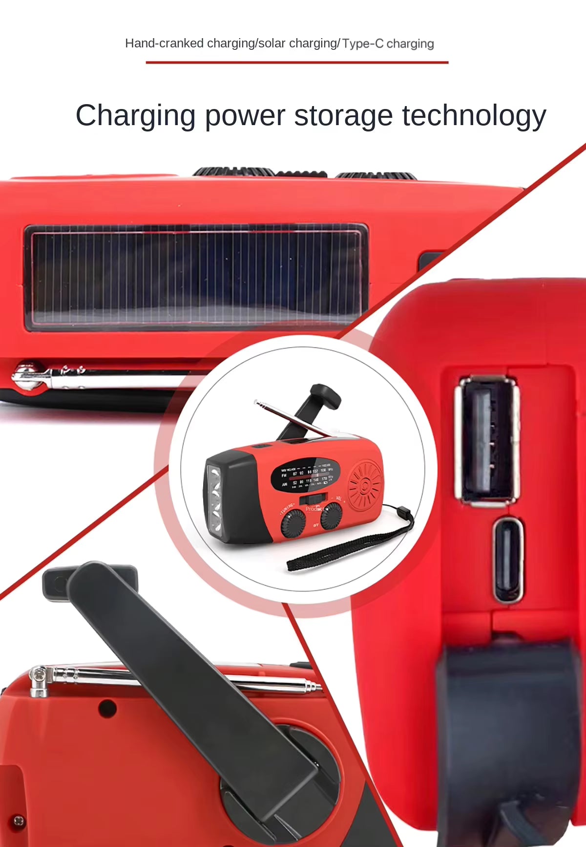 AeroWild™ Emergency Solar & Hand-Crank Weather Radio