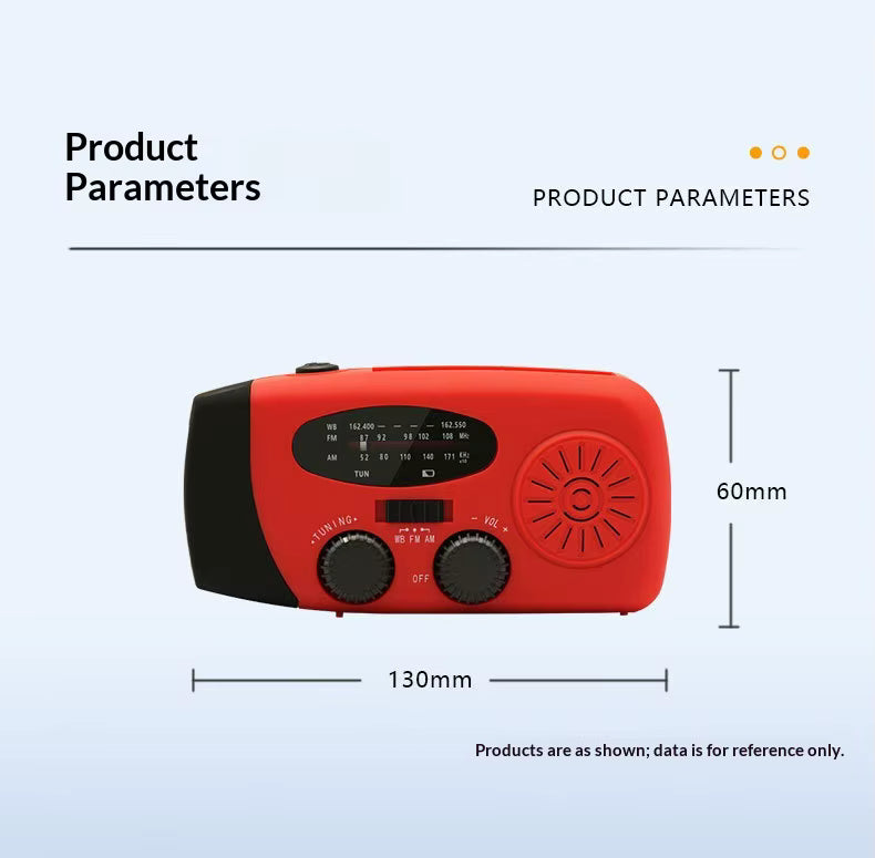 AeroWild™ Emergency Solar & Hand-Crank Weather Radio