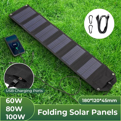 AeroWild™ Ultra-Compact Foldable Solar Panel Charger — 5V Dual USB Power