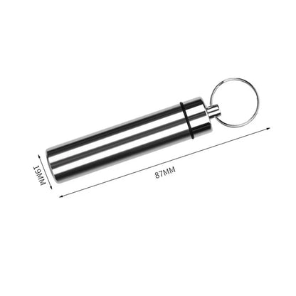 AeroWild™ Portable Aluminum EDC Pills & Survival Capsule Keychain