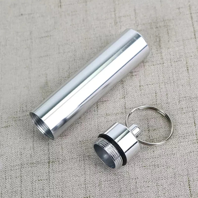 AeroWild™ Portable Aluminum EDC Pills & Survival Capsule Keychain