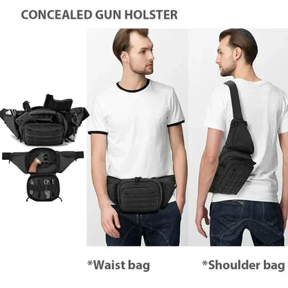 Packs for Men Nylon Shoulder Hiking Tactical Multi-function Waist Pack Fanny  Mobile Phone Bag Sports High-capacity Waist Bag