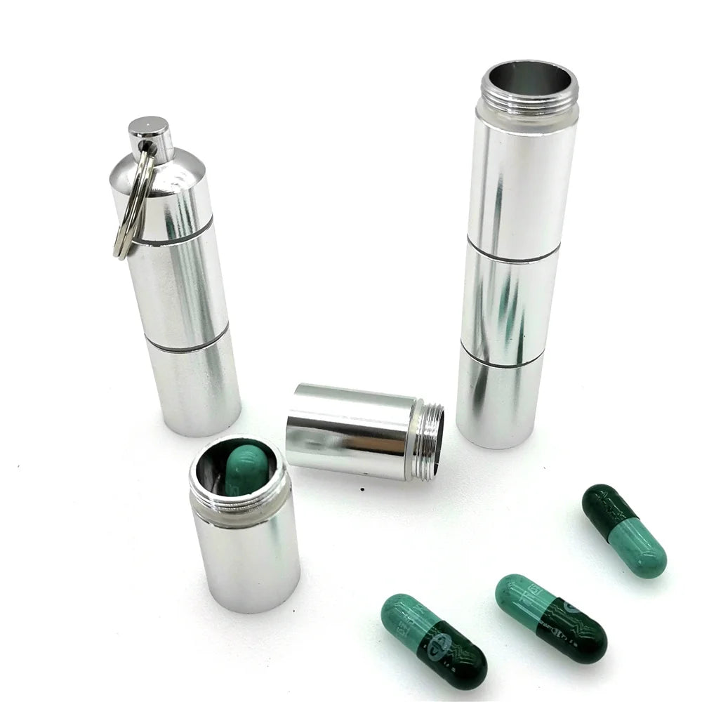 AeroWild™ Waterproof Aluminum EDC Pill Capsule & Emergency Container