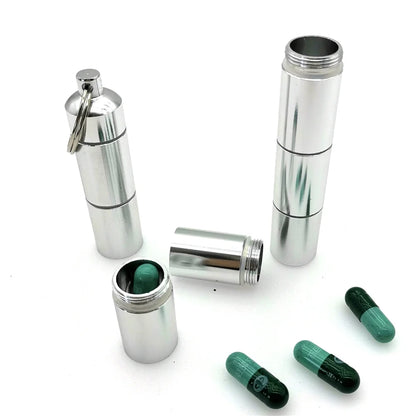 AeroWild™ Waterproof Aluminum EDC Pill Capsule & Emergency Container