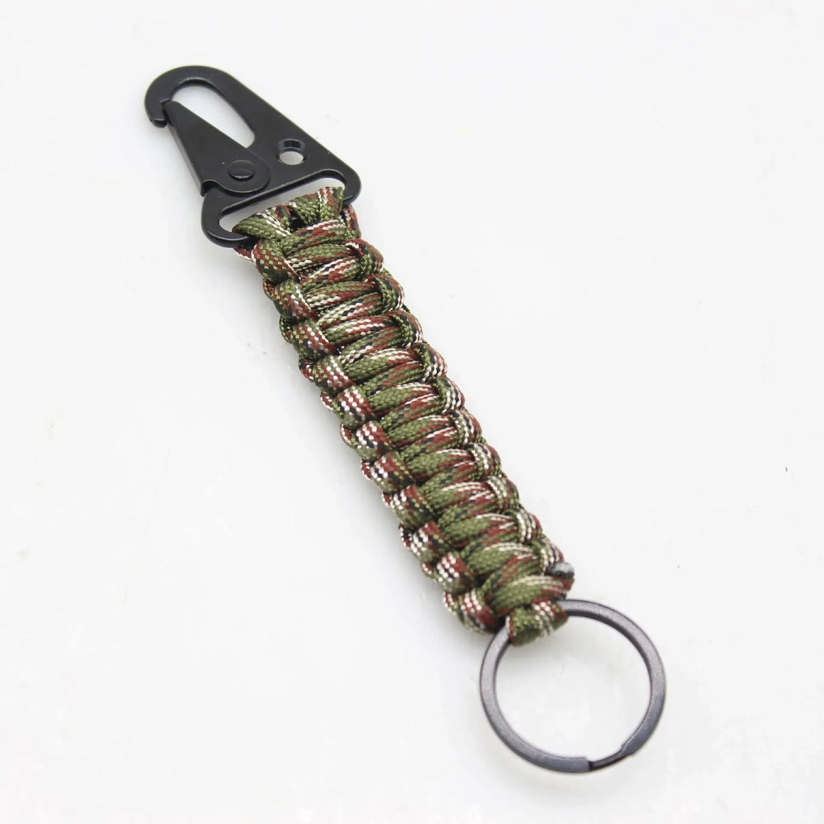 AeroWild™ Tactical Paracord Keychain with Heavy-Duty Carabiner