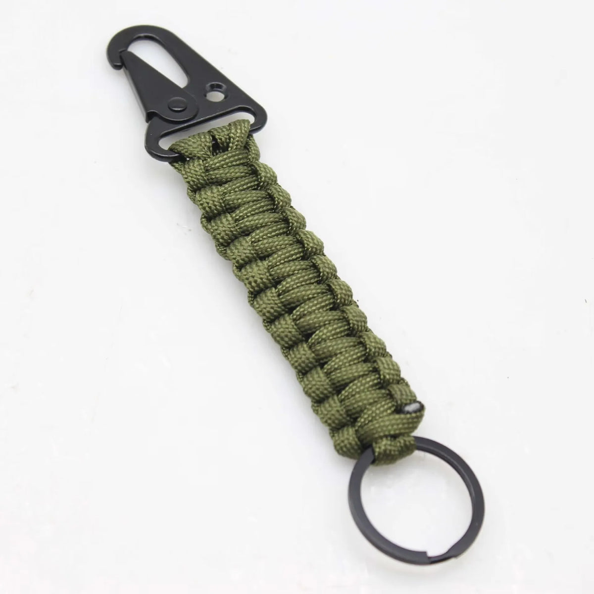 AeroWild™ Tactical Paracord Keychain with Heavy-Duty Carabiner