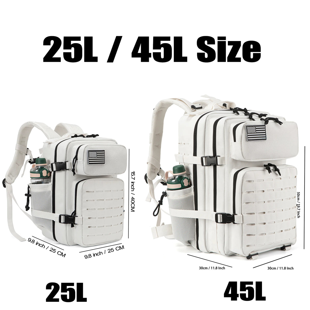 AeroWild™ Tactical Molle Trekking Backpack — 25L / 45L Capacity