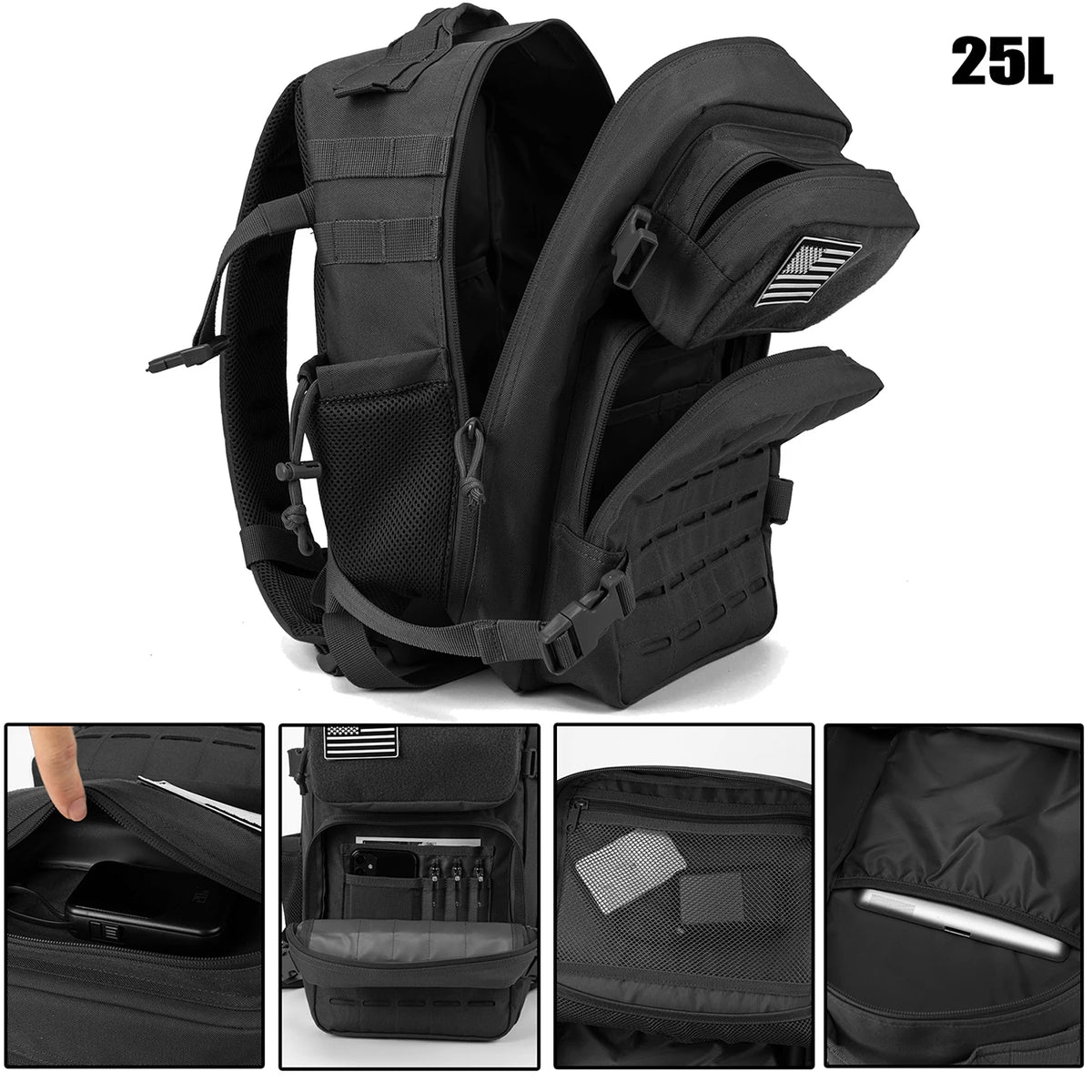 AeroWild™ Tactical Molle Trekking Backpack — 25L / 45L Capacity