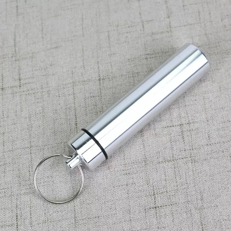 AeroWild™ Portable Aluminum EDC Pills & Survival Capsule Keychain