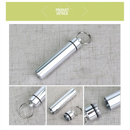 AeroWild™ Portable Aluminum EDC Pills & Survival Capsule Keychain