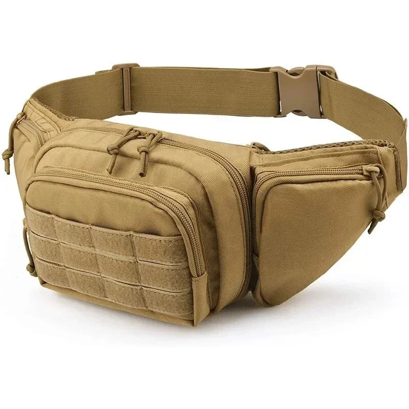 Packs for Men Nylon Shoulder Hiking Tactical Multi-function Waist Pack Fanny  Mobile Phone Bag Sports High-capacity Waist Bag