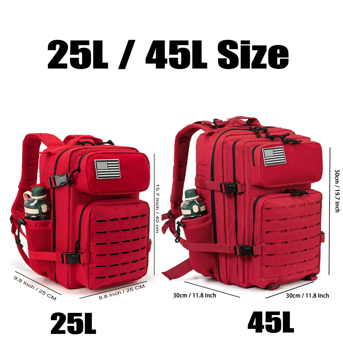 AeroWild™ Tactical Molle Trekking Backpack — 25L / 45L Capacity