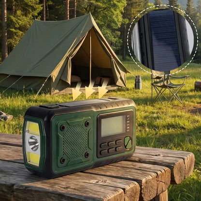 Solar Powered Emergency Radio AM FM Portable Weather Radio