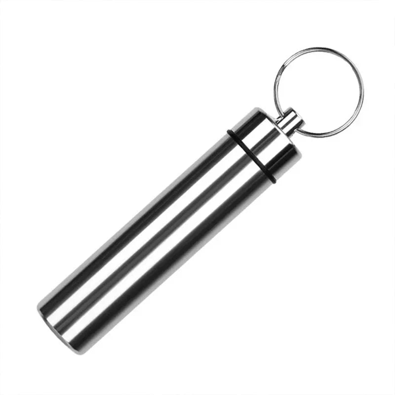 AeroWild™ Portable Aluminum EDC Pills & Survival Capsule Keychain