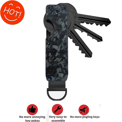 AeroWild™ Minimalist Aluminum Key Organizer & Smart EDC Holder