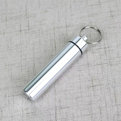 AeroWild™ Portable Aluminum EDC Pills & Survival Capsule Keychain