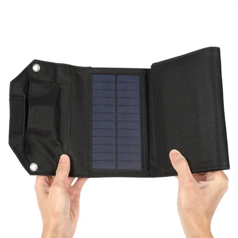 AeroWild™ Ultra-Compact Foldable Solar Panel Charger — 5V Dual USB Power